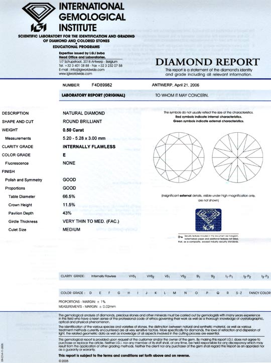 Foto 9 - Diamant, IGI, Brillant, 0.50ct, Lupenrein, River, D5642