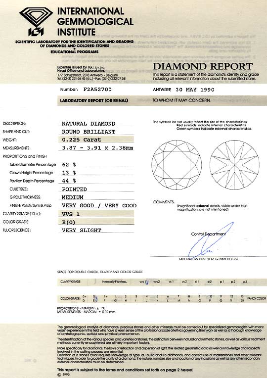 Foto 9 - Diamant 0,225 Brillant IGI River Hochfeines Weiss VVS1, D6224