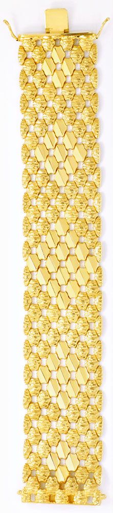 Foto 4 - Wunderschönes breites Gold-Armband, 69G 18K, K2026