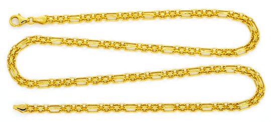 Foto 2 - Goldkette und Goldarmband Doppel Anker Figaro, K2121