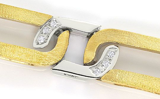 Foto 2 - Diamanten-Armband 0,36 Diamanten 14K Gelbgold-Weißgold, S3238