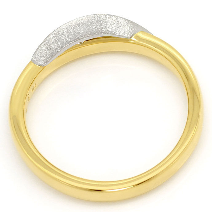 Foto 3 - Design-Ring mit 0,25ct Brillant 18K Gelbgold und Platin, S3596