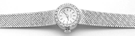 Foto 1 - Roamer Damen Diamanten-Weißgold-Armband Uhr River 14K, U1599